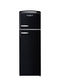 Черный ретро холодильник Frigelux RDP208RNE